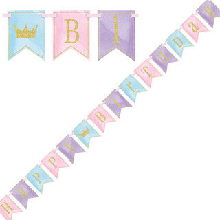 Magical Princess Birthday Pennant Paper Banner