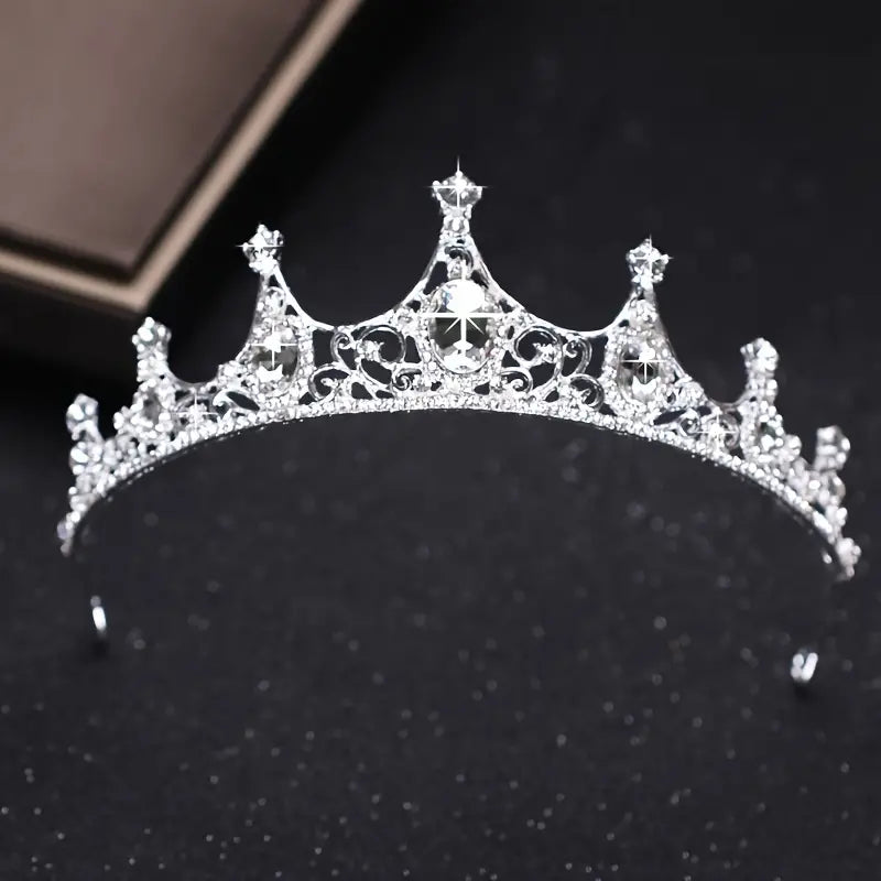 Metal Tiara Deluxe Silver