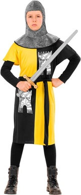 Medieval Warrior Yellow Child Costume