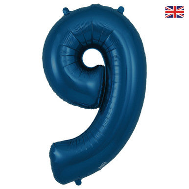 Giant Foil Number Balloon Matt Navy Blue