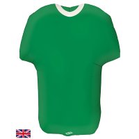 Football Shirt Green and White Supershape Foil Balloon