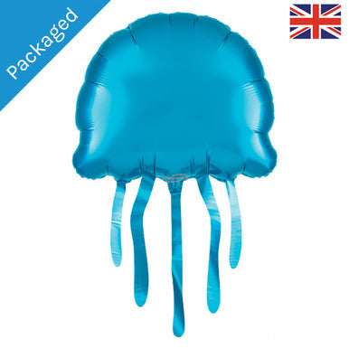 Blue Jellyfish Supershape Foil Balloon