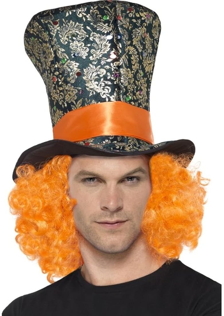 Mad Hatter Hat with Hair