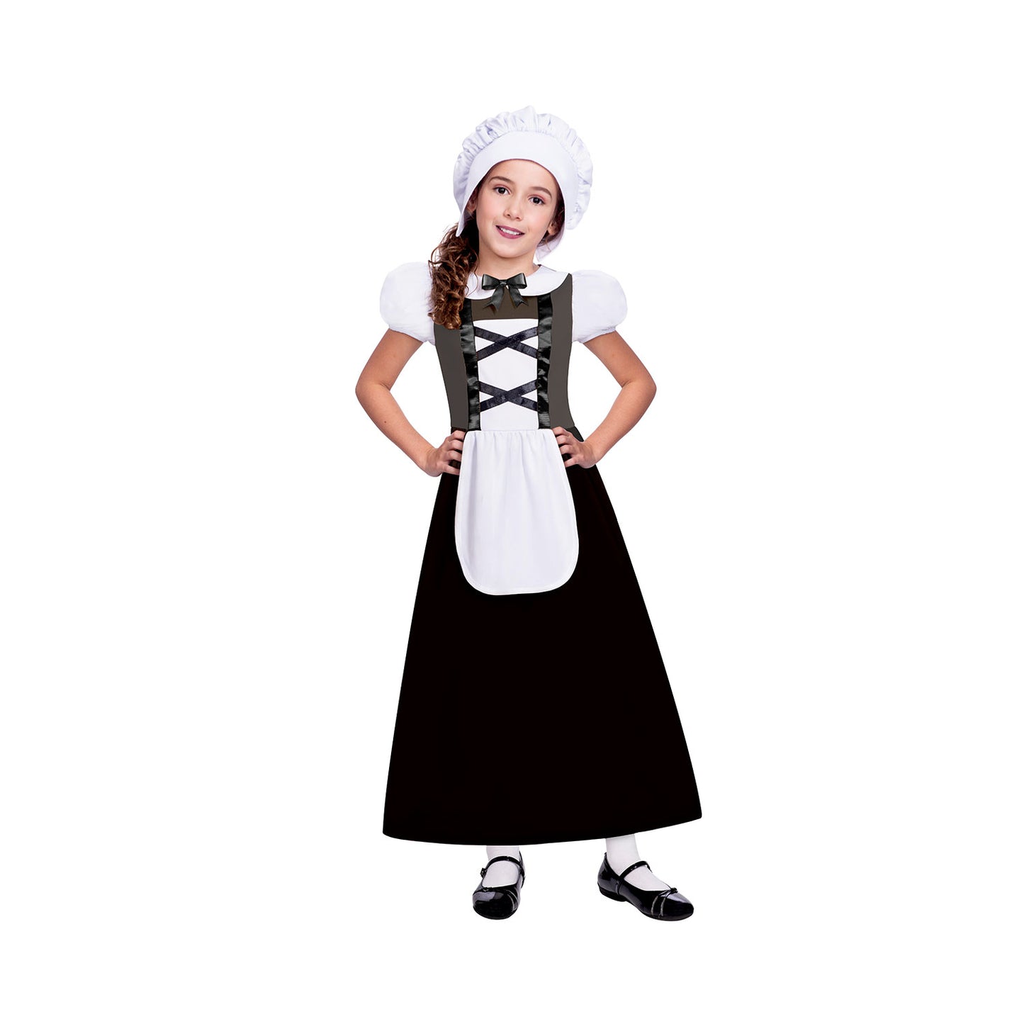 Tudor Girl Black Child Costume