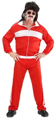 80's Tracksuit Red Costume