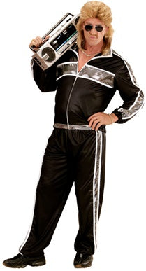 80's Tracksuit Black Costume