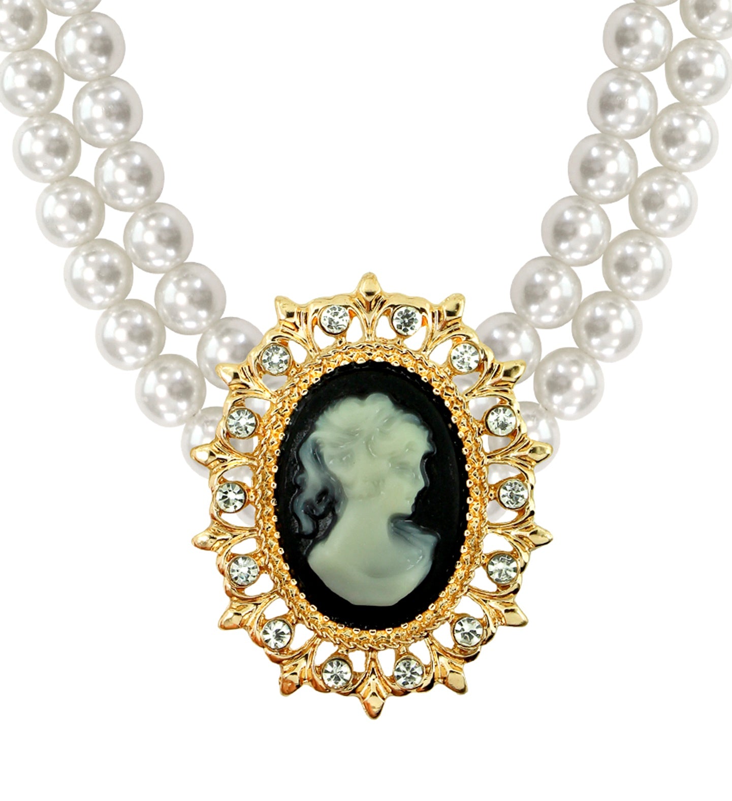 Victorian Cameo Necklace Deluxe