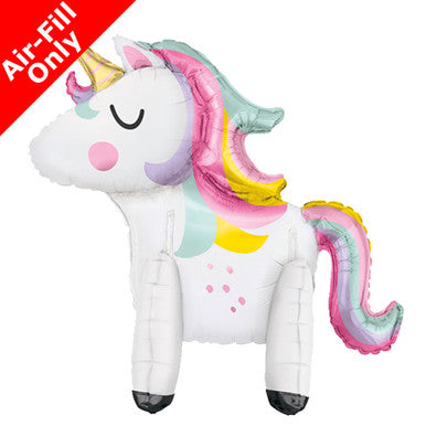 Unicorn Airfilled Sitter Supershape Foil Balloon