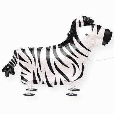 Zebra Walkies Supershape Foil Balloon