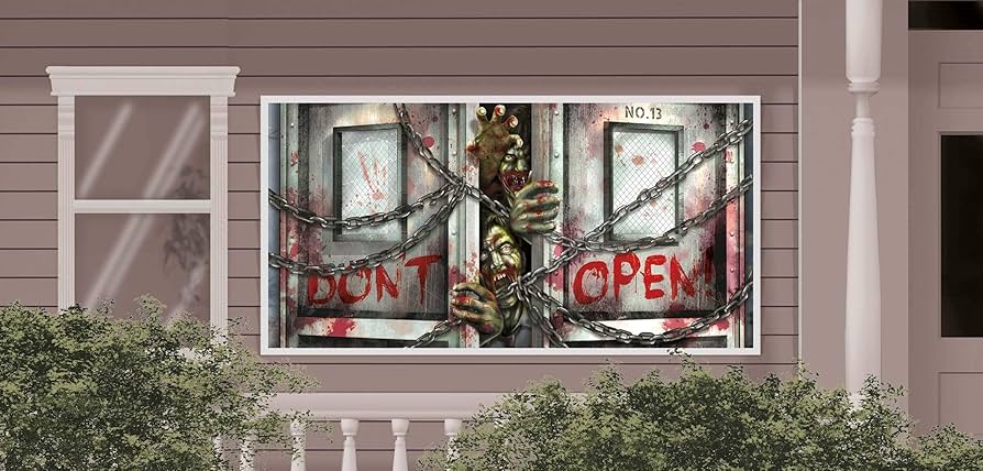 Large Zombie Horizontal Banner Decoration