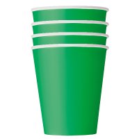 Emerald Dark Green Paper Cups - 14pkt