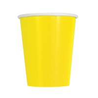 Yellow Paper Cups - 8pkt