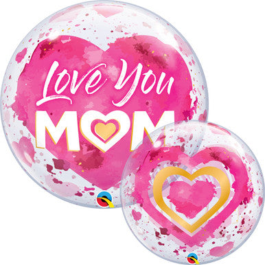 Love You Mum 22'' Bubble Foil Balloon