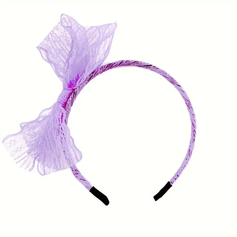 80's Lace Bow Headband