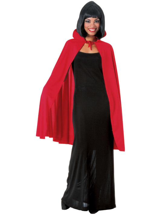 Adult Vampire Collared Cape Red