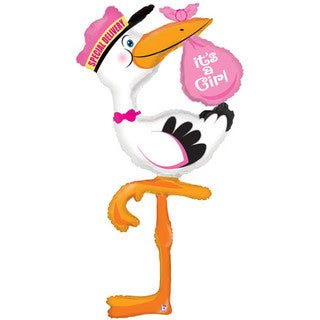 Baby Girl/ Boy Stalk Airwalker Foil Balloon