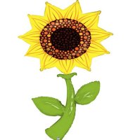 60'' Giant Sunflower Supershape Foil Balloon