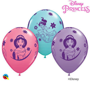 Disney Jasmine Latex Balloons - 25 Pack (Available in Singles)