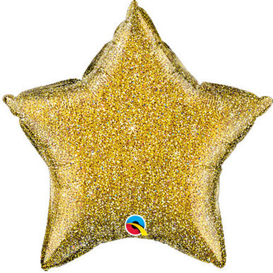 Plain Star Glitter 20" Balloon