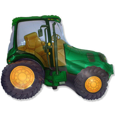 Green Tractor Supershape Foil Balloon