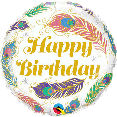 Peacock Feather 18" Foil Balloon