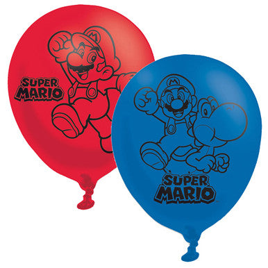 Super Mario Latex Balloon 6 Pack