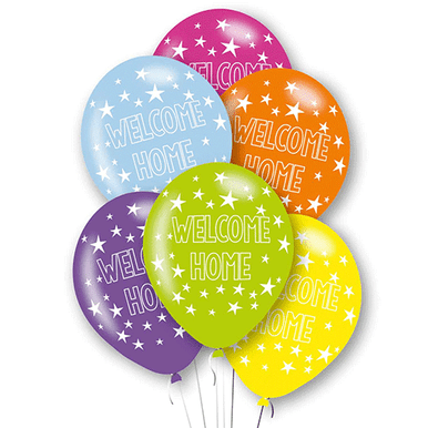 Welcome Home Bright 11" Latex Balloons 6 Pack