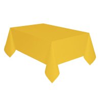 Plain Yellow Deluxe Paper Rectangle Tablecloth