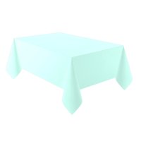 Plain Sea Green Deluxe Paper Rectangle Tablecloth