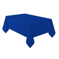 Plain Dark Blue Deluxe Paper Rectangle Tablecloth