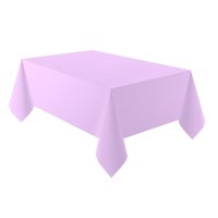 Plain Lilac Lavender Deluxe Paper Rectangle Tablecloth