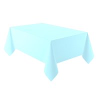 Plain Light Blue Deluxe Paper Rectangle Tablecloth