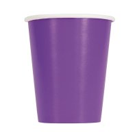 Purple Paper Cups - 8pkt