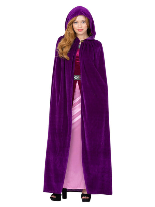 Deluxe Adult Hooded Cape Purple