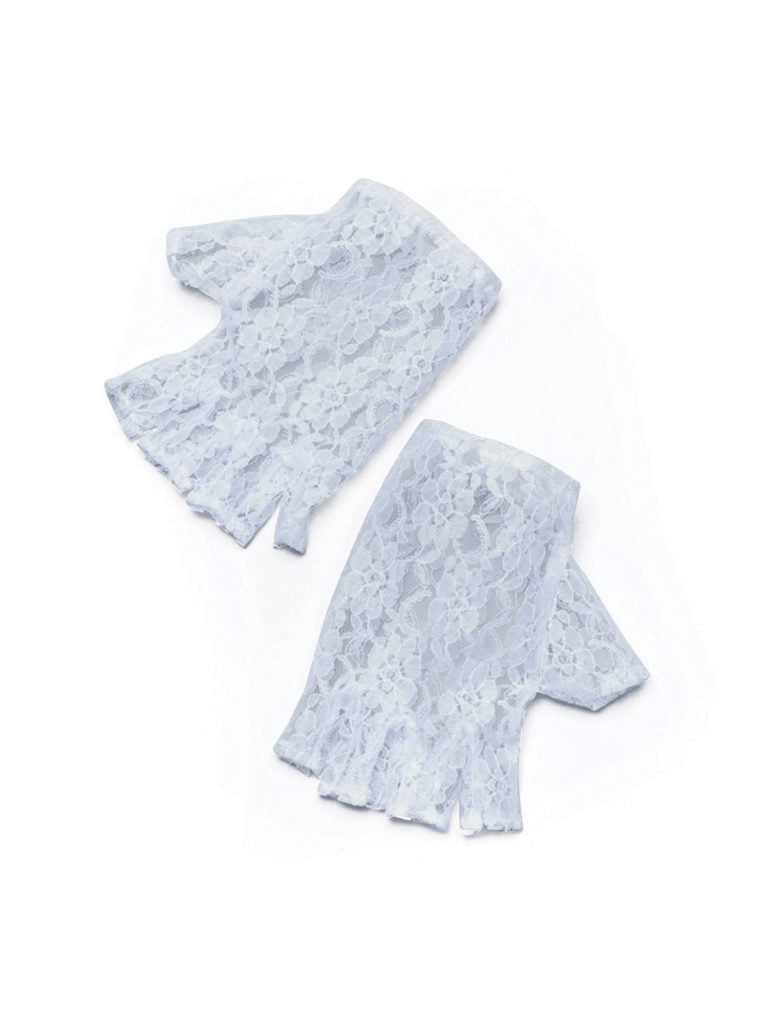 Short Lace Fingerless Gloves