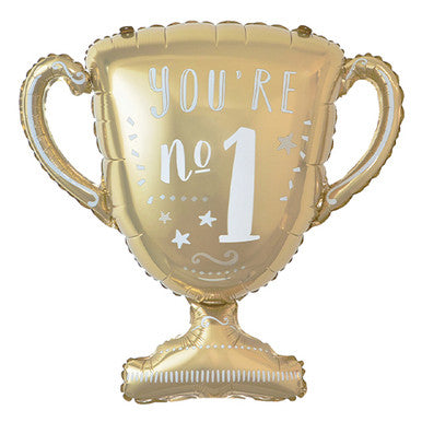 You're No.1 Trophy Supershape Foil Balloon