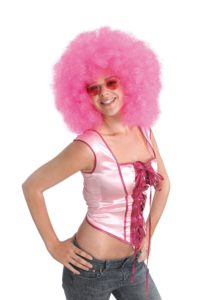 Mega Pink Afro Wig