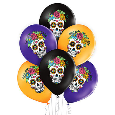 Day of the Dead 11" Latex Balloons 50 Pack (also available in singles)