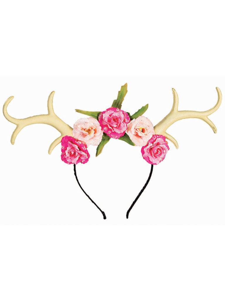 Deer Antlers and Flowers