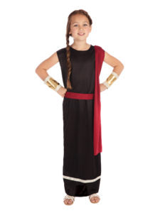 Roman/ Greek Goddess Black Child Costume