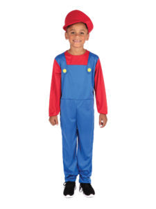 Plumber Boy Red Child Costume