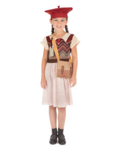Evacuee Schoolgirl Child Costume