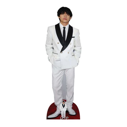 BTS V White Cardboard Cutout 180cm