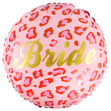 Pink Leopard Bride 18" Foil Balloon