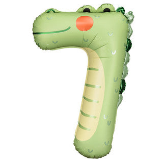 Giant Air Filled Foil Number Balloon Pastel Animal (perfect for tower toppers)