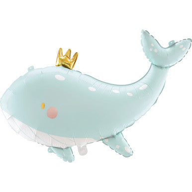 Whale King Supershape Foil Balloon