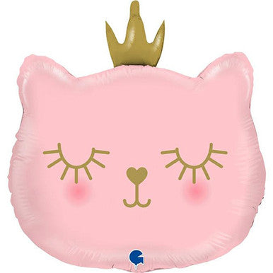 Princess Pink Cat Supershape Foil Balloon