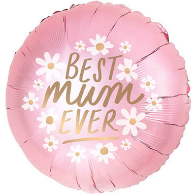 Best Mum Ever Daisies 18" Foil Balloon