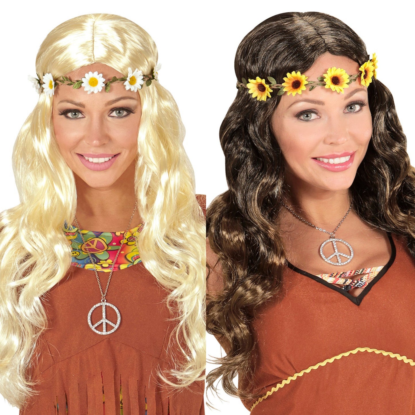 Hippie Flower Wig