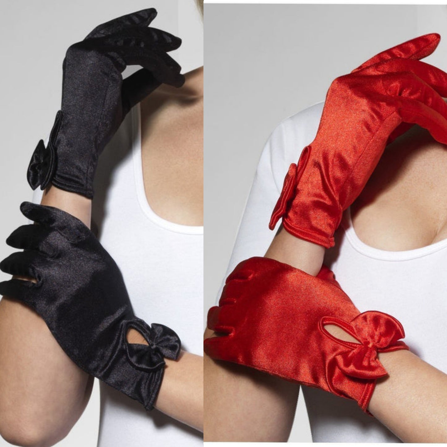 Short Gloves with Bow